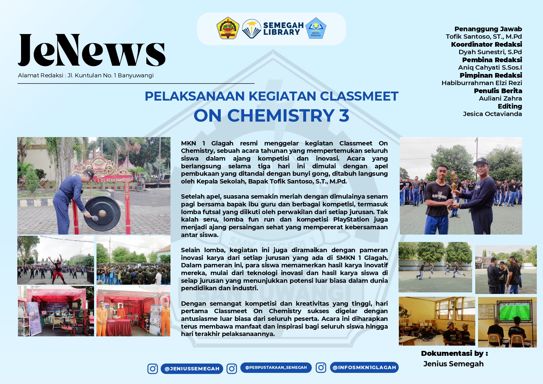 PELAKSANAAN KEGIATAN CLASSMEET  ON CHEMISTRY 3