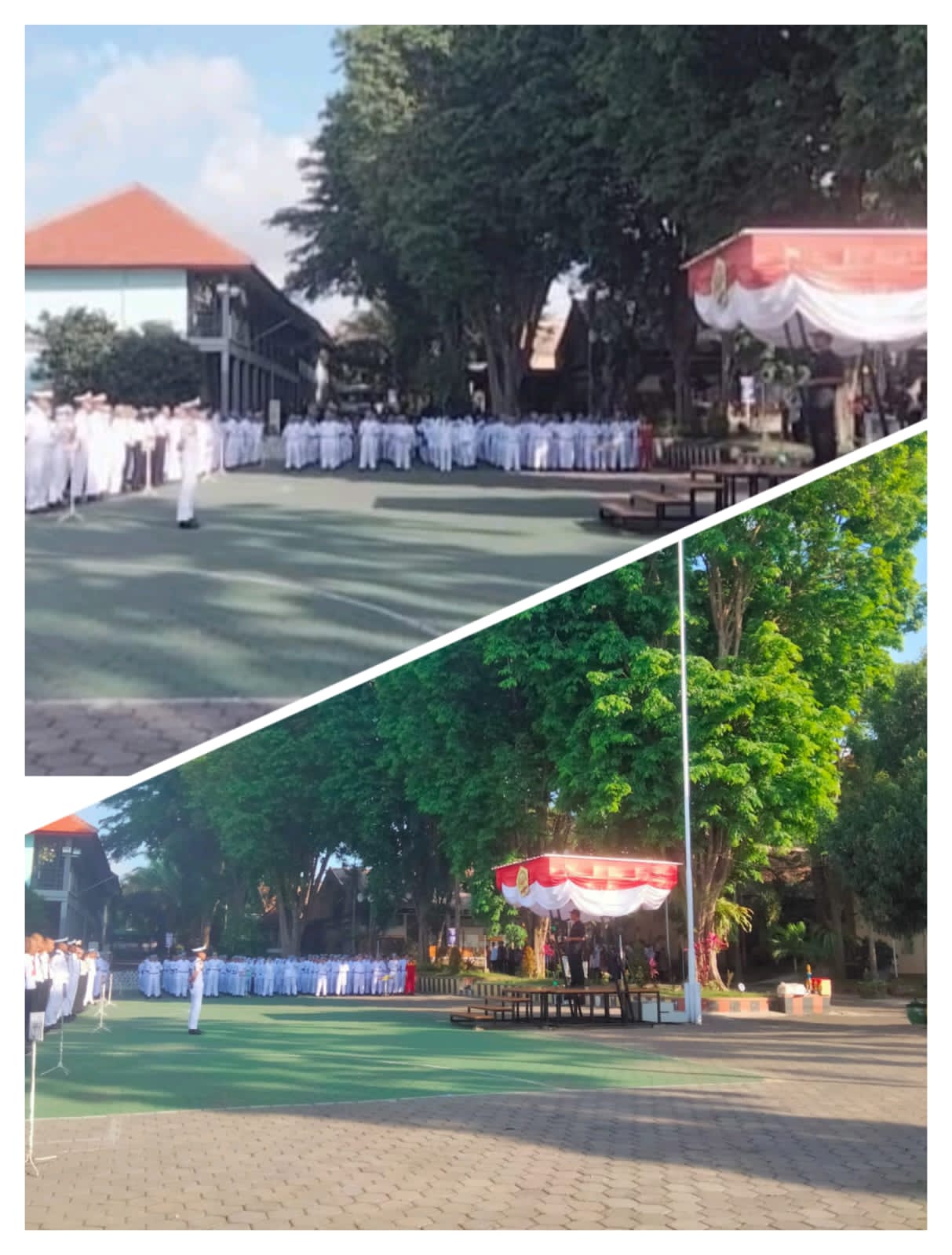 KEGIATAN APEL PAGI SMKN 1 GLAGAH 