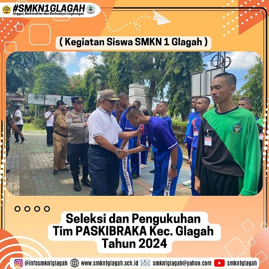 Seleksi dan Pengukuhan PASKIBRAKA Kecamatan Gelagah 2024