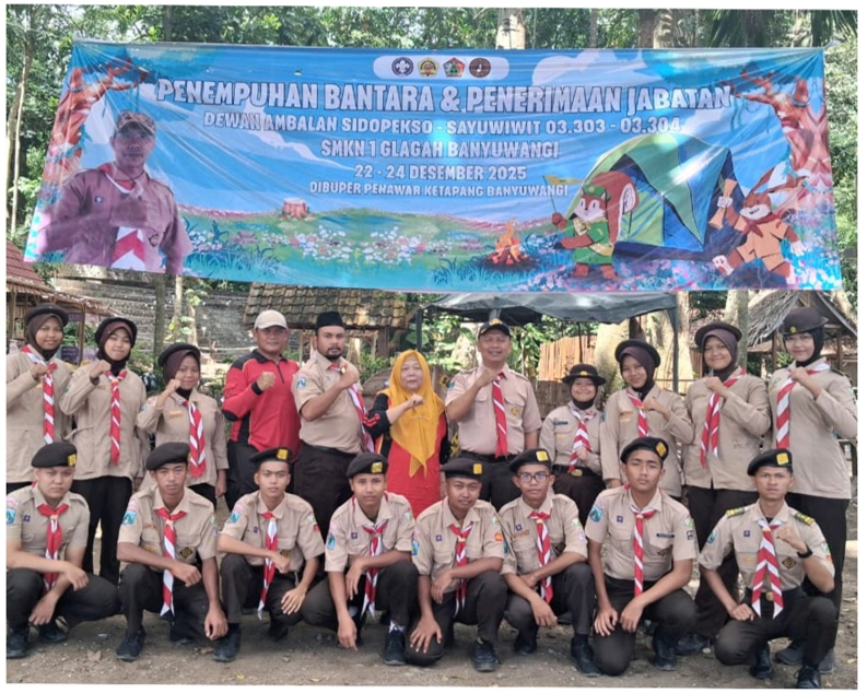 KEGIATAN PRAMUKA PENEMPUHAN LAKSANA DEWAN AMBALAN SMKN 1 GLAGAH 2025